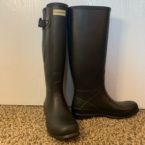 Hunter Black Women's Tall Rain Boots